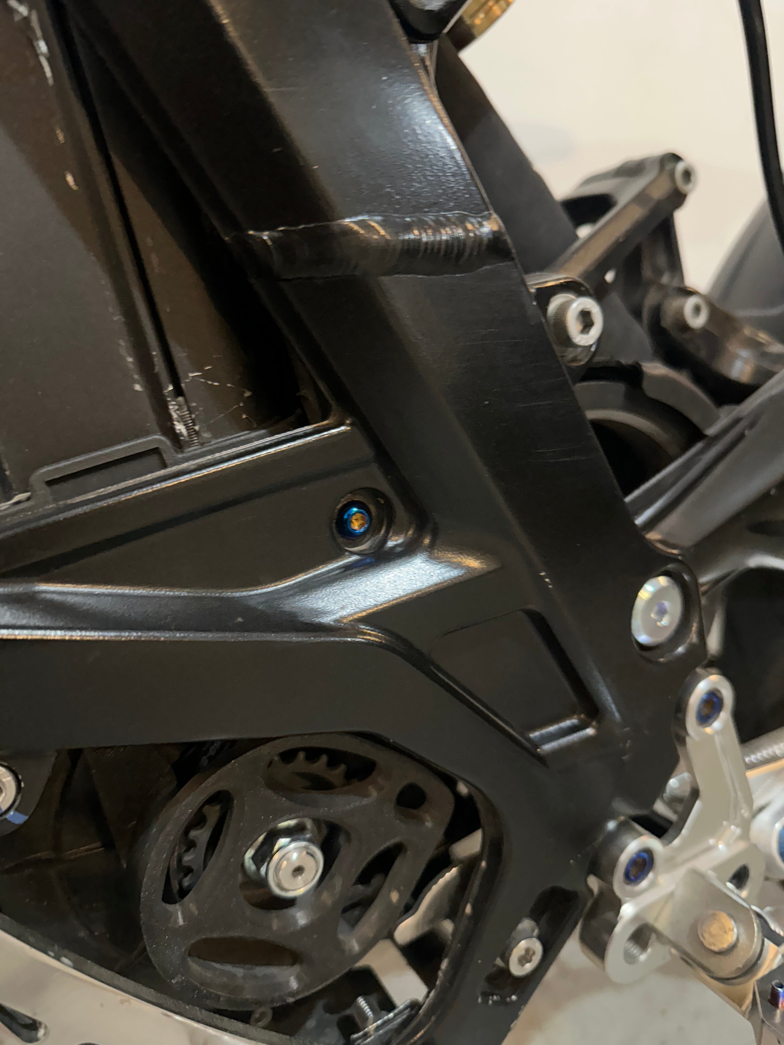 Surron lbx battery plate holder titanium bolts